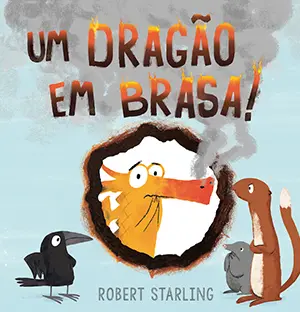 Capa do livro 'Um Dragão em brasa!'